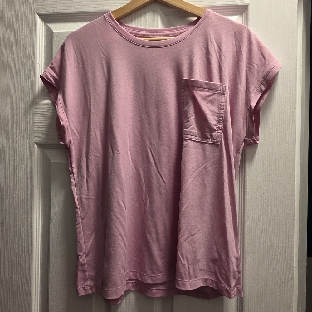 Columbia Pink Cuffed Sleeve Relaxed T-Shirt